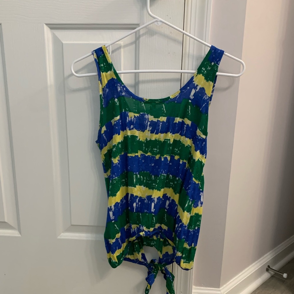 Cute tie tank top